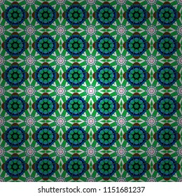 Geometric background with tribal tiles. Textile print for bed linen, jacket, package design, fabric and fashion concepts. Seamless pattern ethnic design in orange, blue and brown colors.