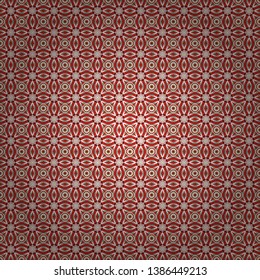Geometric background with tribal tiles. Vector textile print for bed linen, jacket, package design, fabric and fashion concepts. Seamless pattern ethnic design in white, green and red colors.