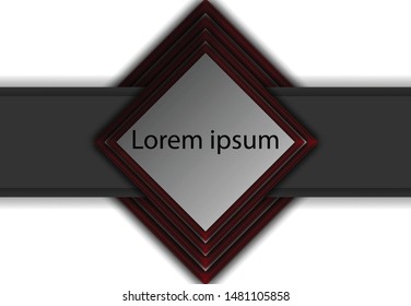 Geometric background, Vector abstract overlap layer. Space for background design, can be used for display or montage your products