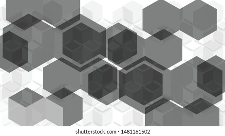 Geometric background, Vector abstract overlap layer. Space for background design, can be used for display or montage your products
