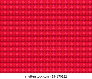 Geometric background, Vector, abstract red triangles, trendy design, low poly.