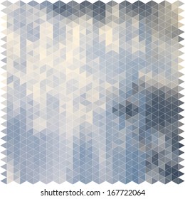 Geometric background. Vector. Blue sky clouds