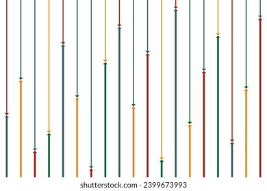 Geometric of background vector. Design modern of random stripe colorful on white background. Design print for illustration, textile, kids, carpet, cover, card, background, wallpaper. Set 19