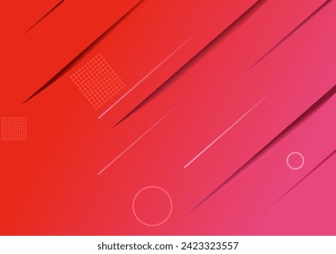 geometric background. Vector dynamic shape composition. Abstract background with gradient.