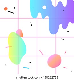 Geometric background. Vector graphics