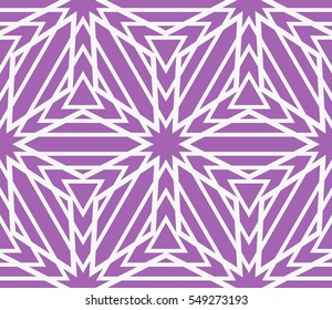 Geometric background. vector geometric illusion cubes pattern. purple color seamless illustration. For your design, wallpaper
