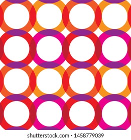 Geometric background vector illustration. Colorful Decorative graphic pattern made of circles. Seamless pattern