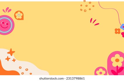 Geometric background vector illustration. Memphis style design