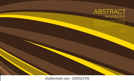 Geometric background vector, wave graphic, Minimal Texture, cover design, flyer template, banner, web page, book cover, advertisement, printing template, Yellow concept, decoration wallpaper.