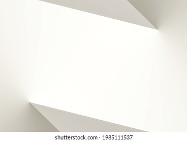 fondo geométrico, papel blanco, textura abstracta, papel de pared liso, arte de pared con un color de gradiente brillante Se puede utilizar para publicidad, tela y tarjeta, afiche, presentaciones de negocios, arte mural moderno