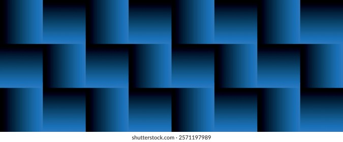 A geometric background with a woven pattern, featuring a gradient of blue. The blue background has a smooth, textured appearance. Geometric gradient background vector. Blue background.