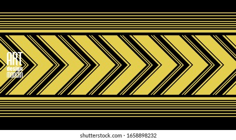 Geometric background in yellow and black colors