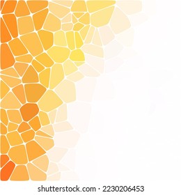 Geometric background with yellow pebbles. Design element.