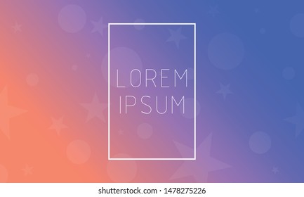 Geometric  background.Circle and star shapes composition.