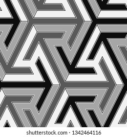 Geometric background.Mosaics motif. Figures image. Ethnic pattern. Tribal wallpaper. Folk backdrop. Digital paper, web design, textile print. Seamless ornament. Vector art work.