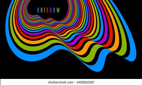 Geometric backgrounds with minimal parallel 3D lines vector abstract illustration, dimensional design cool element, funky style layout for ads posters banners and covers.