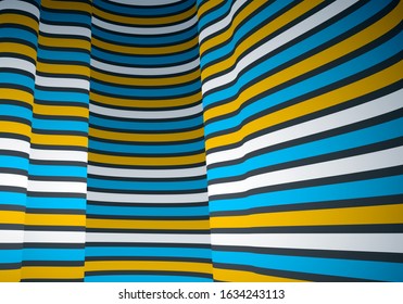 Geometric backgrounds with minimal parallel 3D lines vector abstract illustration, dimensional design cool element, funky style layout for ads posters banners and covers.