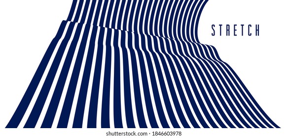 Geometric backgrounds with minimal parallel 3D lines vector abstract illustration, dimensional design cool element, funky style layout for ads posters banners and covers.