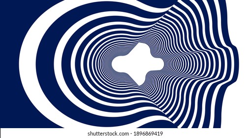 Geometric backgrounds with minimal parallel 3D lines vector abstract illustration, dimensional design cool element, funky style layout for ads posters banners and covers.