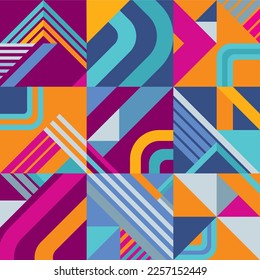 geometrische Hintergründe mit trendigem Design. Gilt für Deckungen, Gutscheine, Poster, Flyer, Kleidungsmuster und Bannerdesigns.