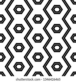 Geometric background.Seamless pattern. Polygonal motif.Geometrical backdrop.Shapes wallpaper.Hexagons, figures ornament. Digital paper, textile print, abstract. Vector