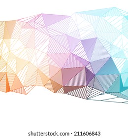 Geometric background.triangle colofrul