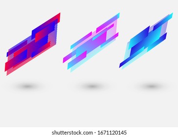 Geometric badges set. Trendy minimal design. Eps10 vector.