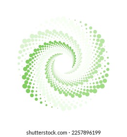 geometric bagel spiral vector shape
