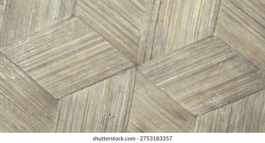 Geometric bamboo wickerwork pattern, traditional Thai-Lao hexagonal weaving style vector.