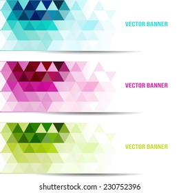 Geometric banner