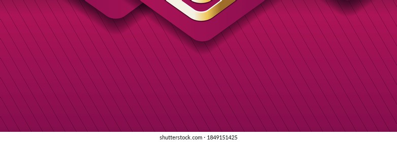 Geometric banner Abstract vector background board for text and message design modern