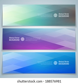 Geometric banner. Abstract vector background eps 10.