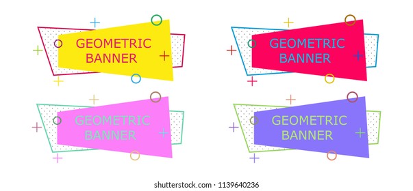 Geometric banner background design. Abstract illustration colorful vector. Wallpaper template modern shape grpahic decoration. Minimal flyer brochure label. Business web triangle advertising offer.
