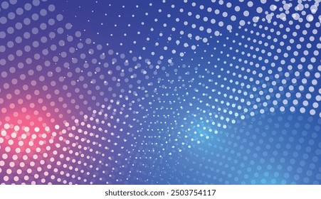 Geometric banner background design. Dotted background texture template. Abstract dotted background design with gradient color. Dots background vector.