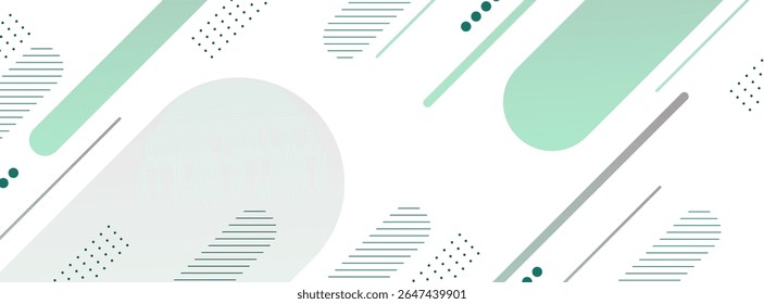 fundo de banner geométrico forma verde memphis background.eps 10