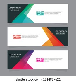 Geometric Banner background. Modern template design. Vector illustration.