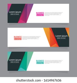 Geometric Banner background. Modern template design. Vector illustration.