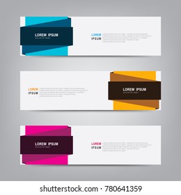 Geometric banner background. Modern template vector design