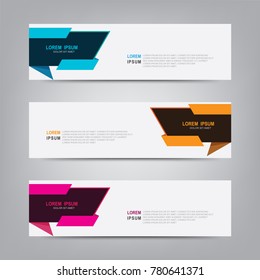Geometric banner background. Modern template vector design