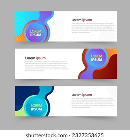 Fondo geométrico de banner, diseño de plantilla de presentación vectorial. Ilustración vectorial