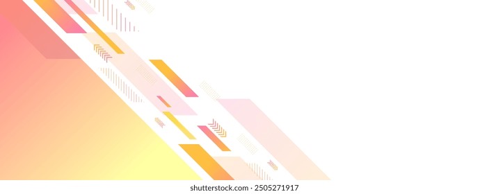 Fondo geométrico del Anuncio. Forma. Naranja y amarillo. Línea. Fondo abstracto. EPS 10