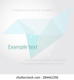 Geometric banner in bright colors