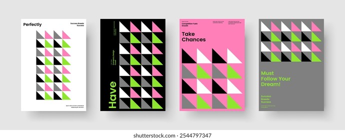 Geometric Banner Design. Abstract Flyer Layout. Modern Business Presentation Template. Report. Poster. Background. Book Cover. Brochure. Catalog. Pamphlet. Notebook. Brand Identity. Handbill