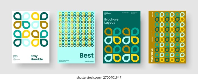 Design de banner geométrico. Layout de Panfleto Criativo. Modelo de Relatório Isolado. Capa de Livro. Cartaz. Apresentação de negócios. Histórico. Brochura. Catálogo. Carteira. Conhecimento manual. Notebook. Identidade da marca