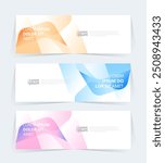 Geometric banner design with Vector presentation template.