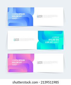 Geometric banner design with Vector presentation template.