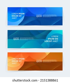 Geometric banner design with Vector presentation template.