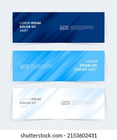 Geometric banner design with Vector presentation template.