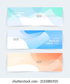 Geometric banner design with Vector presentation template.