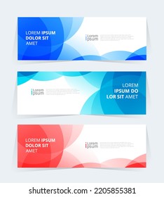 Geometric banner design with Vector presentation template.